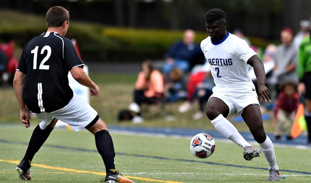 Oumorou Nets Four Goals to Lead Men's Soccer Over Anna Maria