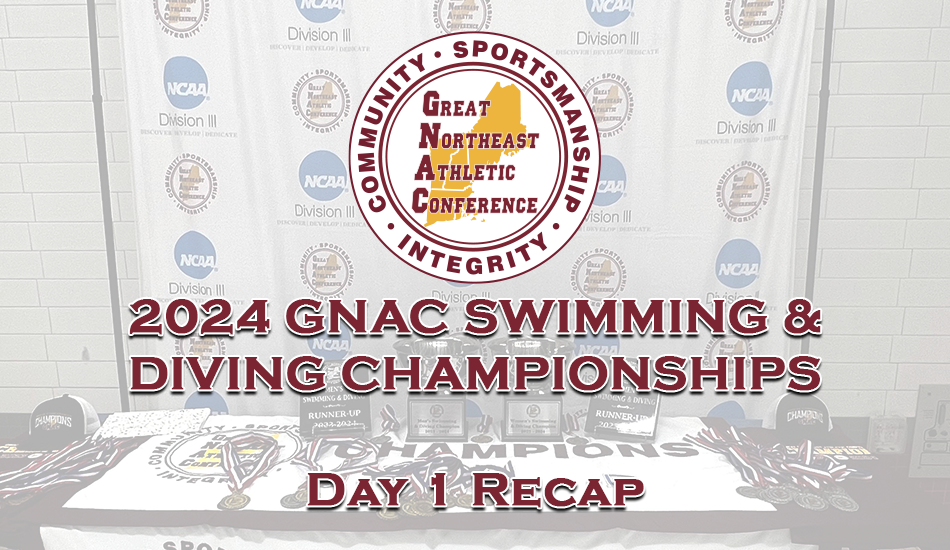 Men's And Women's Swimming Compete In First Day Of GNAC Championships
