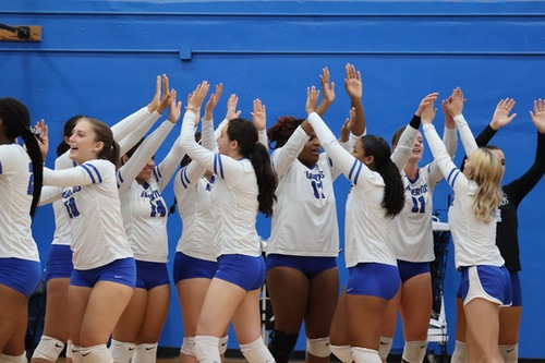 Multiple Falcons Set Career-Highs As Women's Volleyball Tops Dean