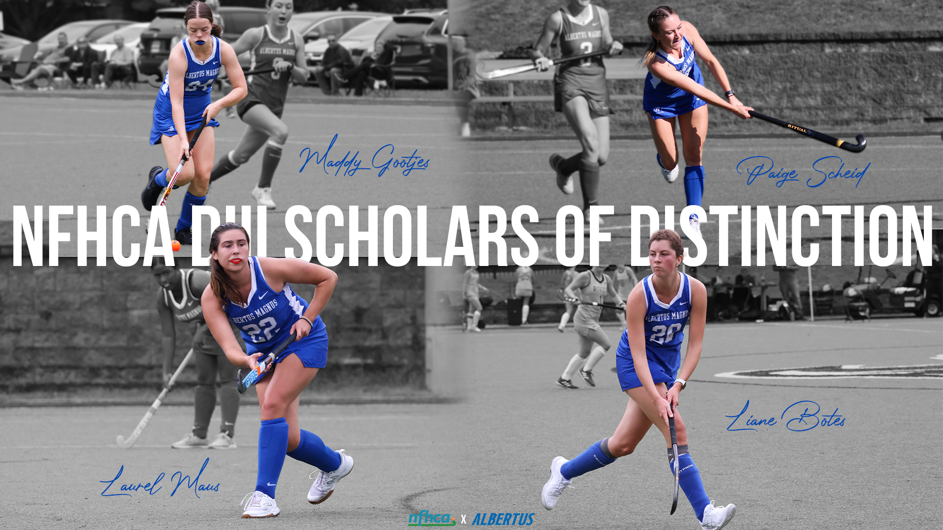 Four Falcons Honored as NFHCA DIII Scholars of Distinction