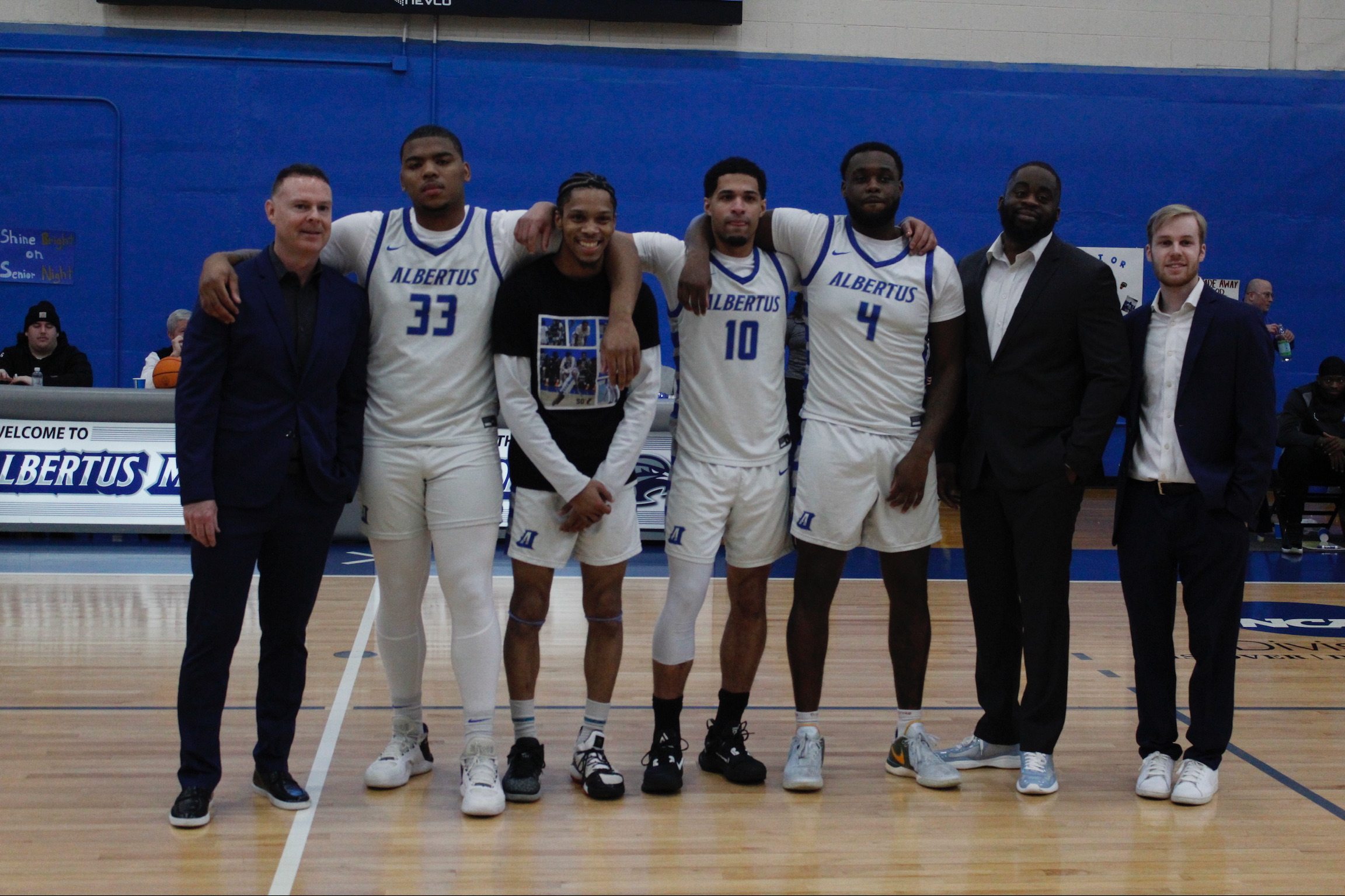 Washington Scores 1,000th Point On Senior Day As Men's Basketball Routs New England College In Regular Season Finale