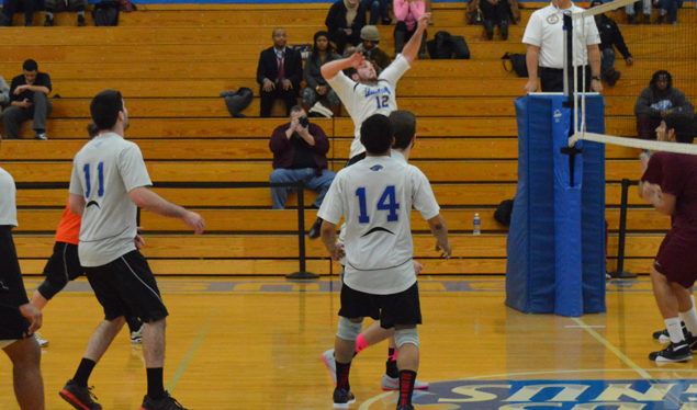 Men's Volleyball Tops Brooklyn College for First Win of the Year