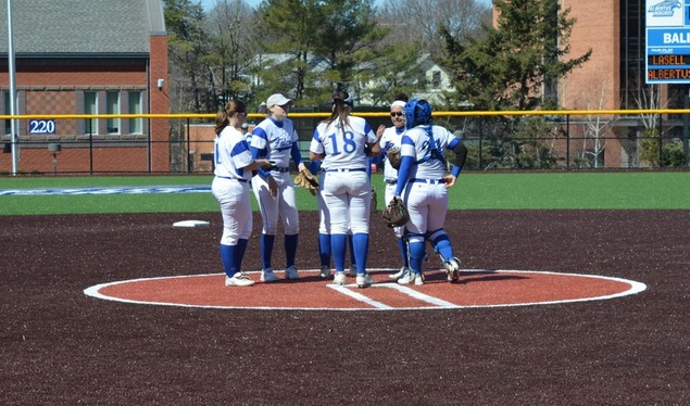Softball Swept by Suffolk in Conference Doubleheader