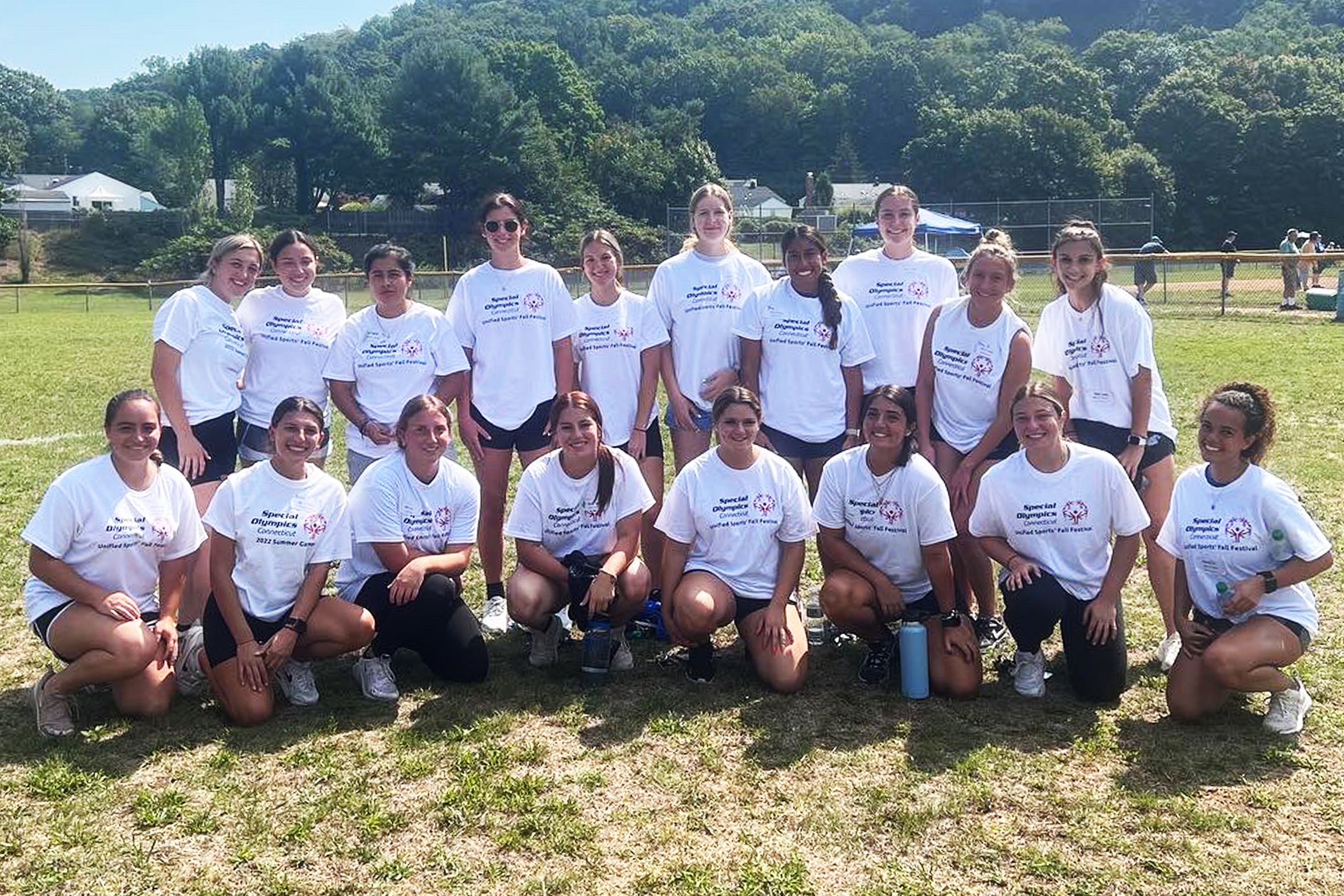 Softball Volunteers at Special Olympics Connecticut-Unified Sports Fall Festival