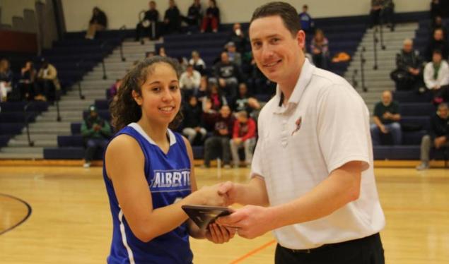 Lianna Carrero named to the All-Tournament Team (Photo by Salem State Athletics)
