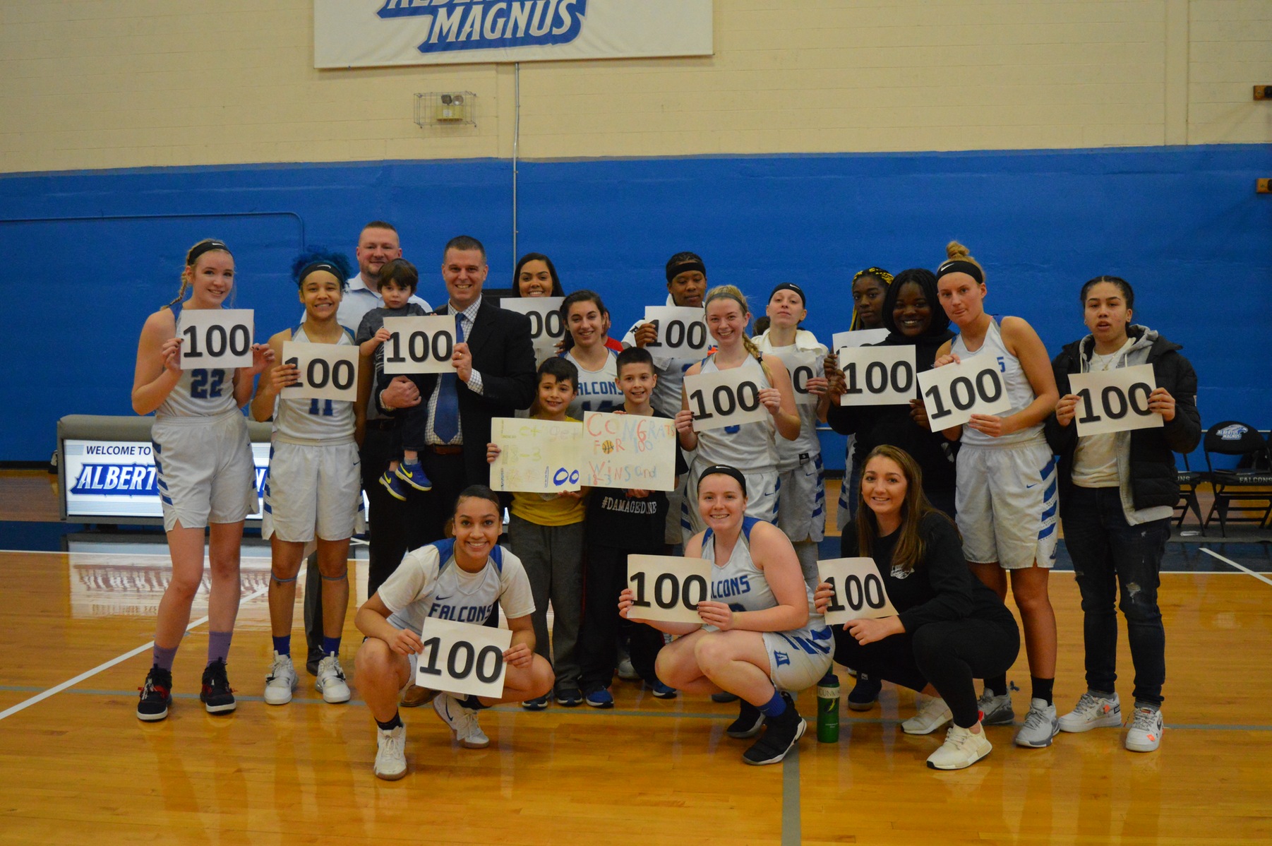 Coach Fredette Earns 100th Career Win; Falcons Defeat Norwich, 79-59