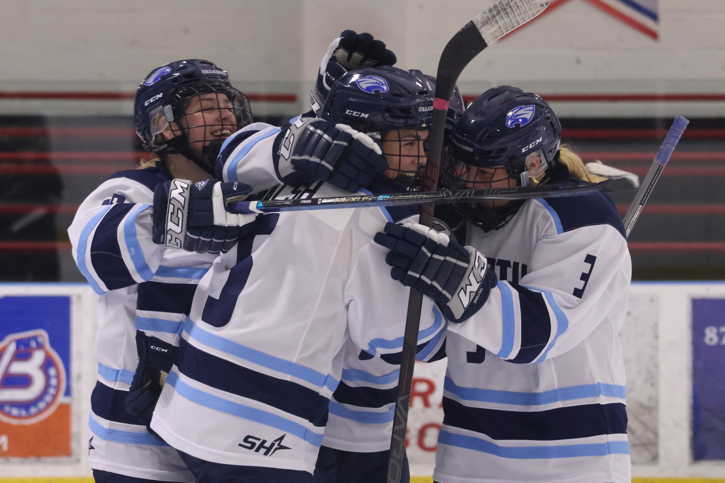Women's Ice Hockey Gets Historic First Win Behind Three Points From Walsh