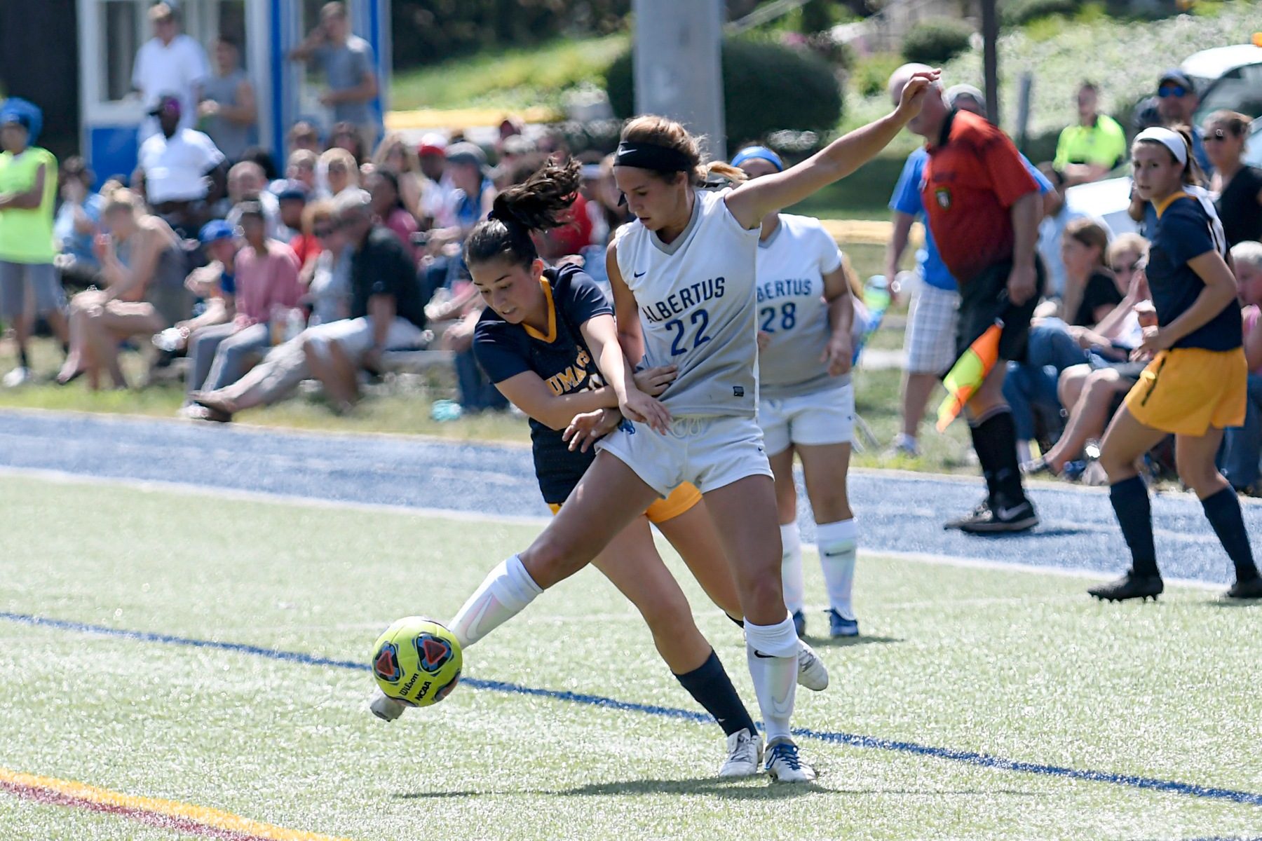 Women's Soccer Upended at Home against Suffolk