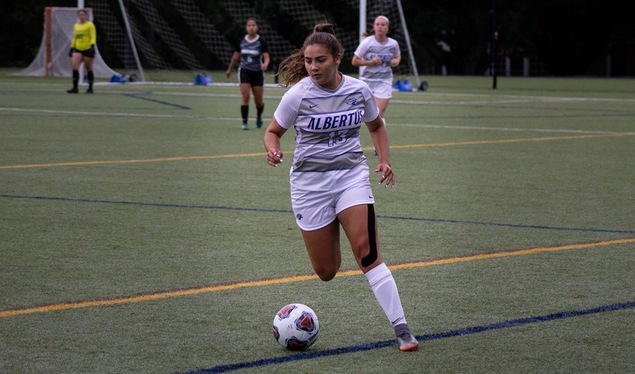 Raposo Nets Hat Trick to Lead Falcons over Mitchell, 10-0