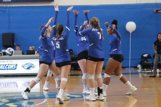 Women's Volleyball Tames Panthers in Four-Set Victory
