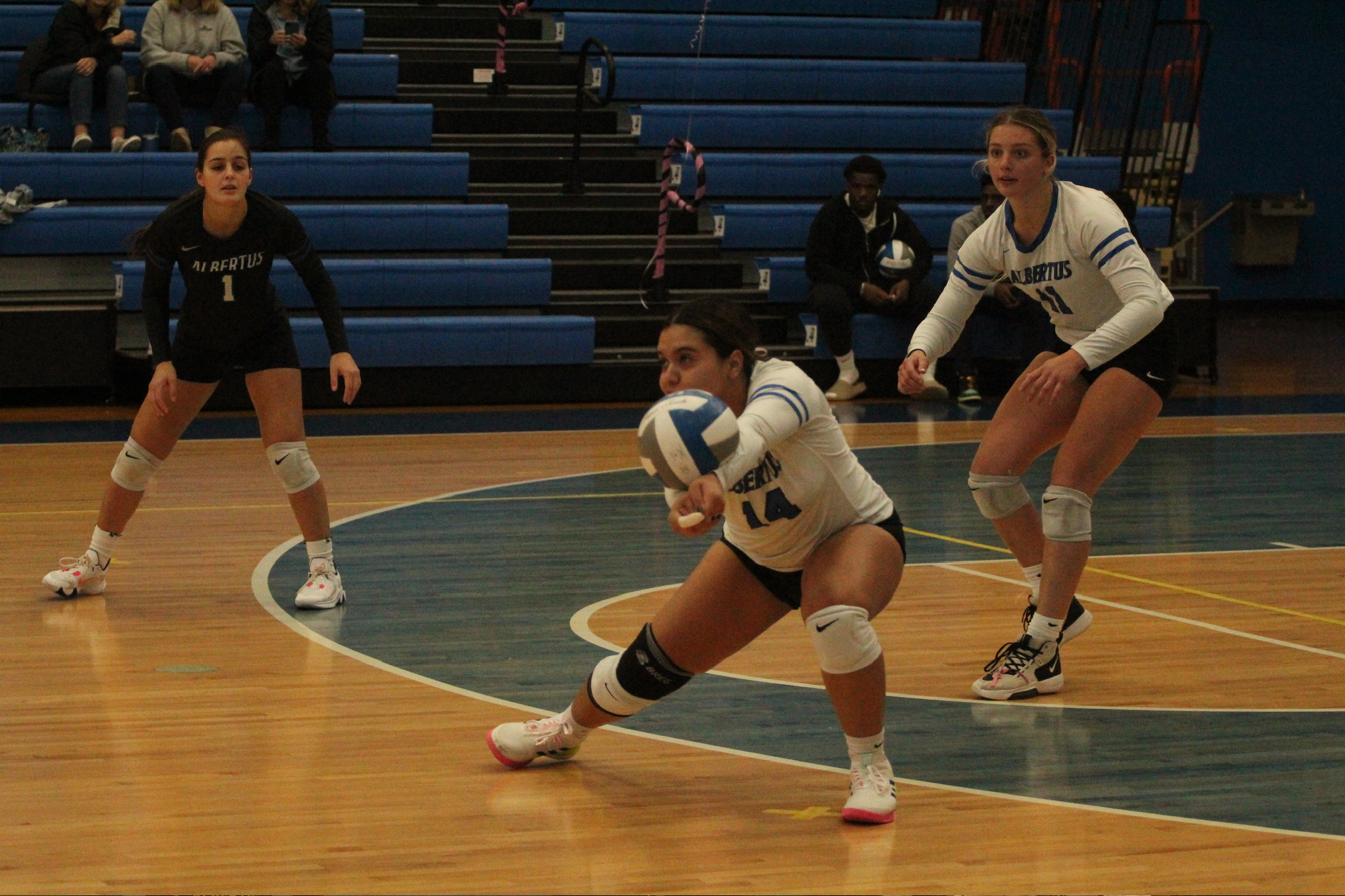 Women's Volleyball Downed By Simmons, Sends Norwich To Five Sets As Falcons Lose Both Ends Of Tri-Match